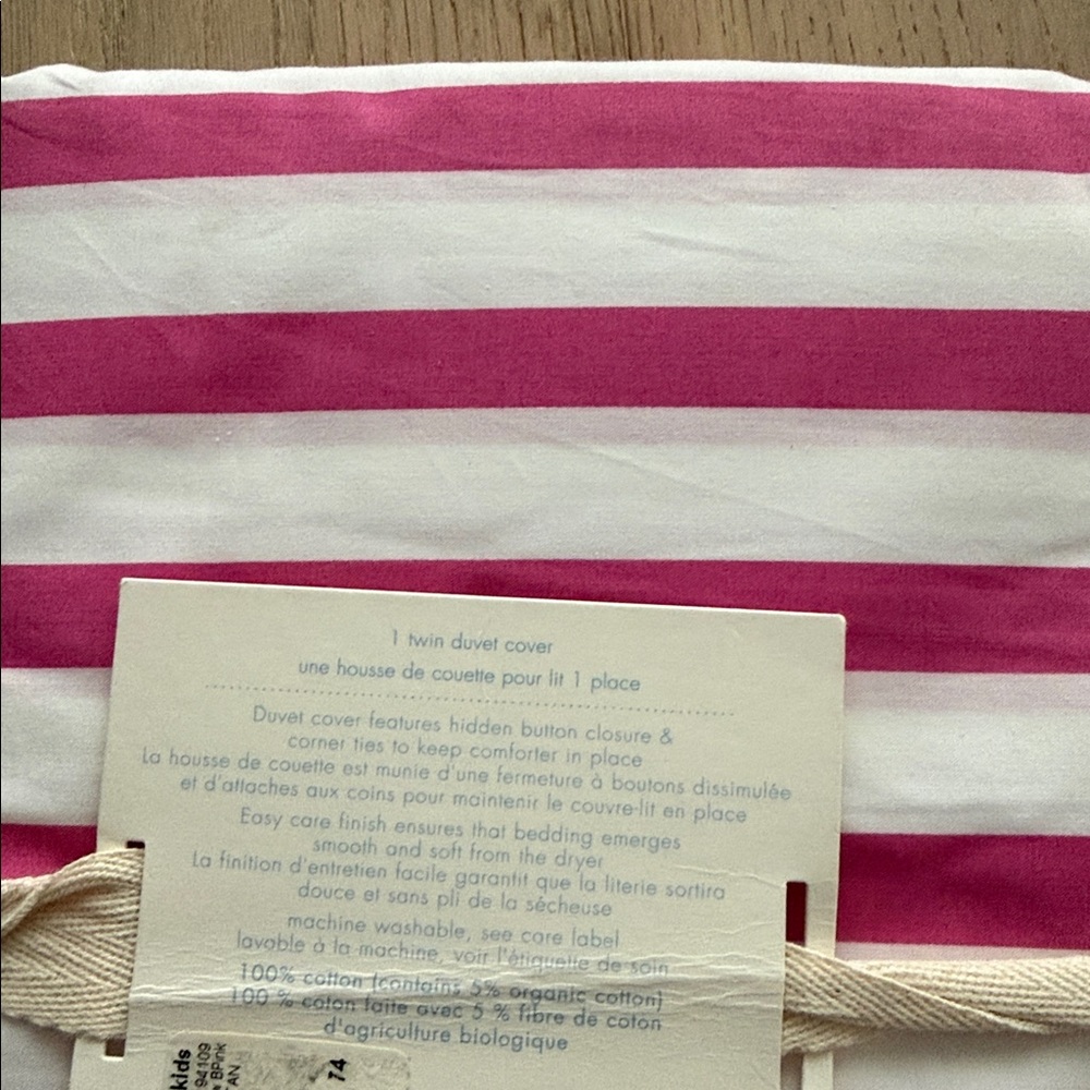 Pottery Barn Kids Breton Stripe Duvet Cover Twin - Picture 4 of 4